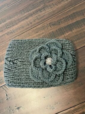 CC Boutique Dark Gray Thick Knit Headband Style Ear Warmer